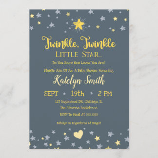 Invitación Baby Shower neutra por género de la est