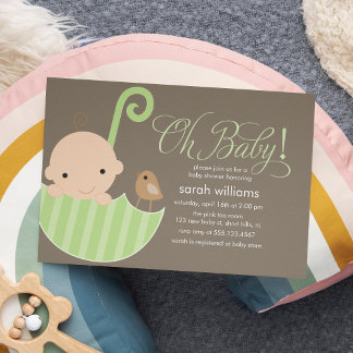 Invitación Baby Shower neutral