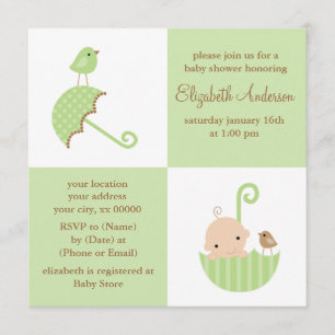 Invitación Baby Shower neutral