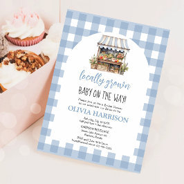 Invitación Baby Shower Neutral de género de crecimiento local