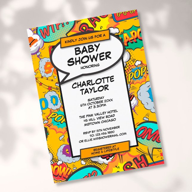 Invitación Baby Shower neutral de género de diversión moderna (Subido por el creador)