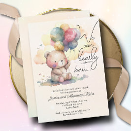 Invitación Baby Shower neutral de género de espera temprana