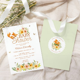 Invitación Baby Shower neutral de género de Floral Storybook