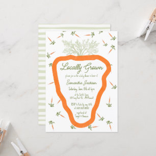 Invitación Baby Shower neutral de género de granjeros de orig