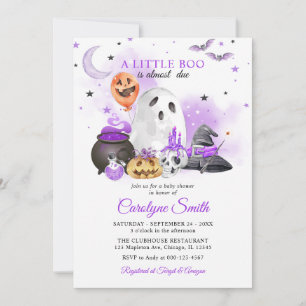 Invitación Baby Shower neutral de género de Little Boo Hallow
