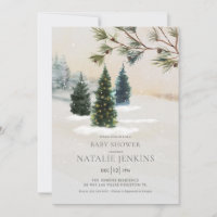 Baby Shower neutral de género de los bosques rusos