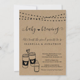 Invitación Baby Shower neutral de género de pareja de recién