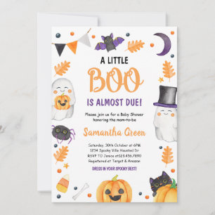 Invitación Baby Shower Neutral de género en Halloween