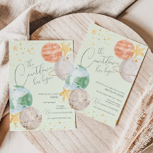 Baby Shower neutral de género espacial