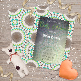 Invitación Baby Shower neutral de género étnico musulmán