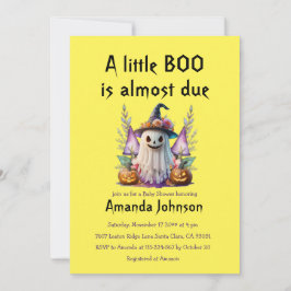 Invitación Baby Shower neutral de género masculino de Hallowe