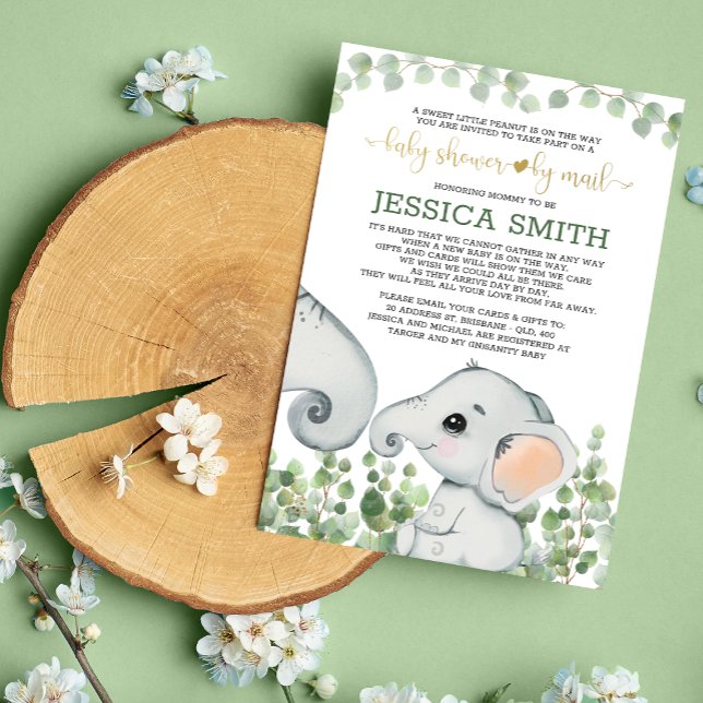 Invitación Baby Shower Neutral de Género por Correo (Subido por el creador)