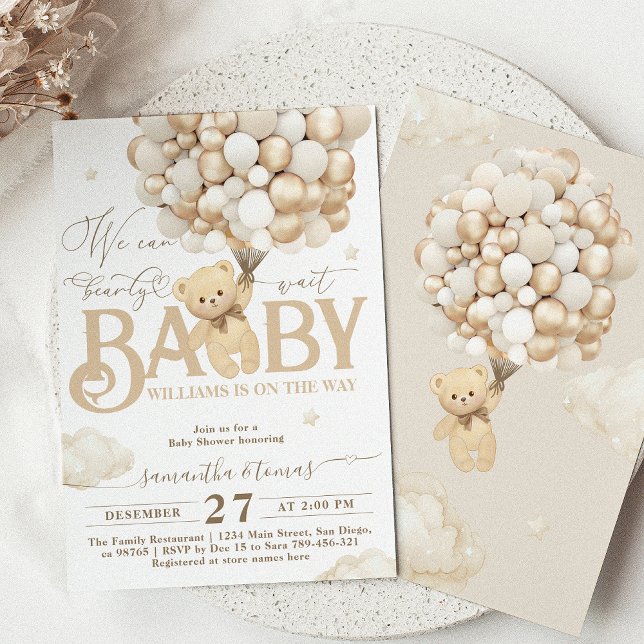 Invitación Baby Shower Neutral de Género Temático (Subido por el creador)