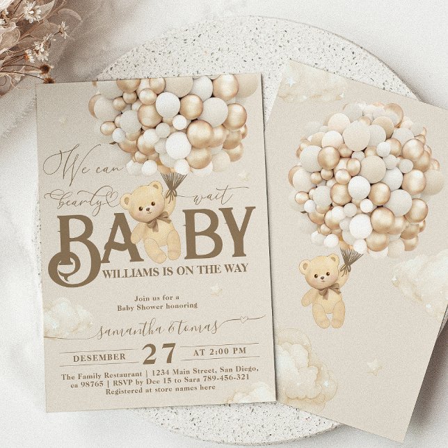 Invitación Baby Shower Neutral de Género Temático (Subido por el creador)