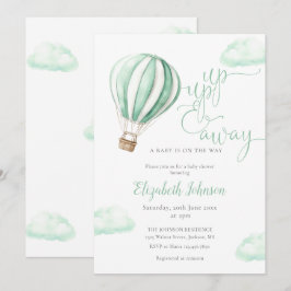 Invitación Baby Shower Neutral De Globo De Aire Caliente