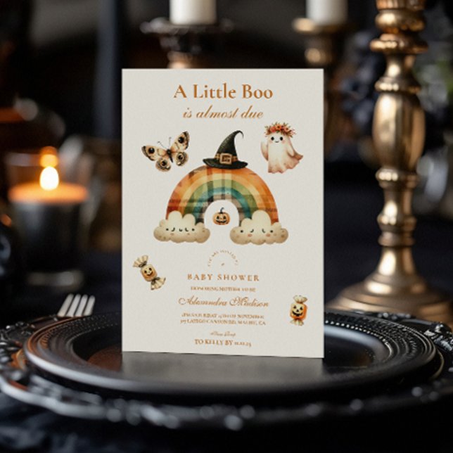 Invitación Baby Shower Neutral de Halloween (Subido por el creador)