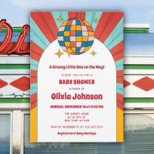 Baby Shower Neutral de la música retro vinil de lo