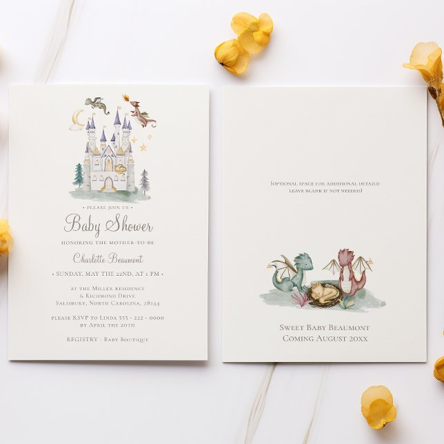 Invitación Baby Shower neutral de libro de cuentos de Boho (Subido por el creador)