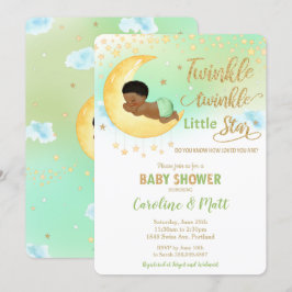 Invitación Baby Shower Neutral de Twinkle Little Star African