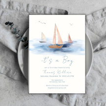 Baby Shower Neutral Minimalista Nautical