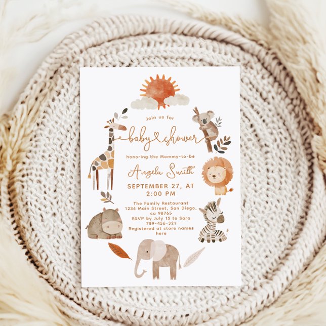 Invitación Baby Shower Neutral Neutral Minimal (Subido por el creador)
