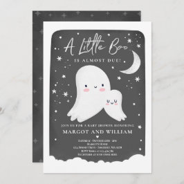 Invitación Baby Shower neutro de fantasma para niños