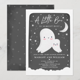 Invitación Baby Shower neutro de fantasma para niños