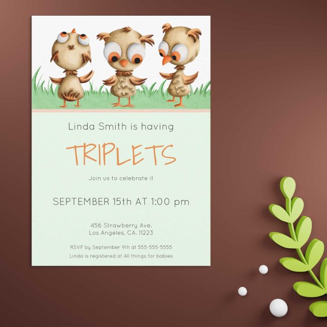 Invitación Baby Shower neutro de género para bebés (Subido por el creador)