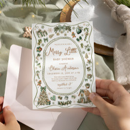 Invitación Baby Shower neutro de género y muy pequeño