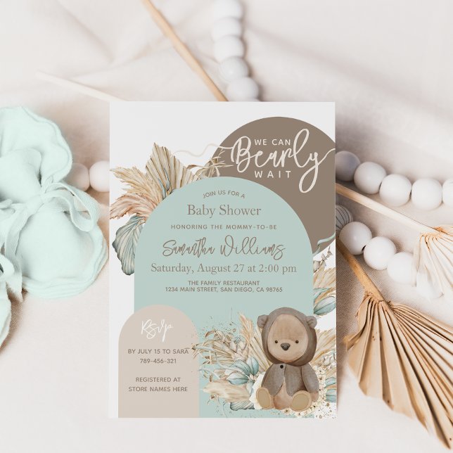 Invitación Baby Shower neutro en cuanto al género para el boh (Subido por el creador)