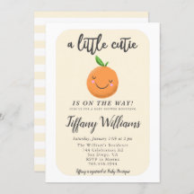 Baby Shower neutro en el género de la clementina c