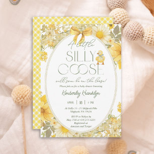 Invitación Baby Shower neutro en género ganso pequeño