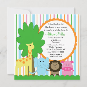 Invitación Baby Shower neutro para bebés