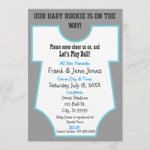 Invitación Baby Shower novato invita