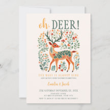 Baby Shower "Oh venado" de renos navidades
