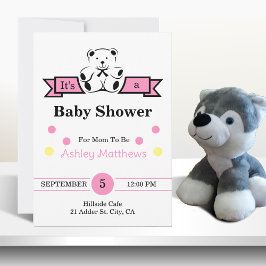Invitación Baby Shower or Fiesta para bebé or Celebración par