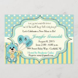 Invitación Baby Shower para el chica o el muchacho