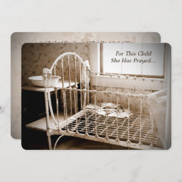 Invitación Baby Shower, Para Este Niño Ha Orado Vintage