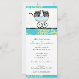 Invitación Baby Shower para niños gemelos - Carrit