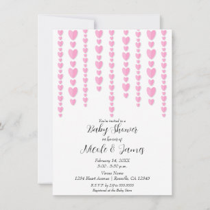 Invitación Baby Shower para Pareja del Día de San Valentín co