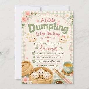 Invitación Baby Shower Pequeño Dumpling