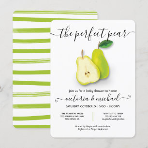 Invitación Baby Shower Perfect Pear