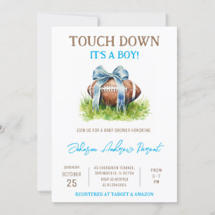 Invitación Baby Shower Personal Little Baby Boy