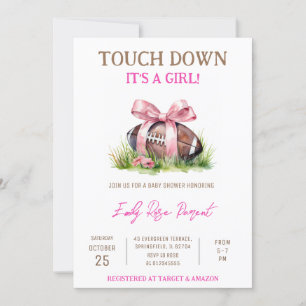 Invitación Baby Shower personal para niñas pequeñas