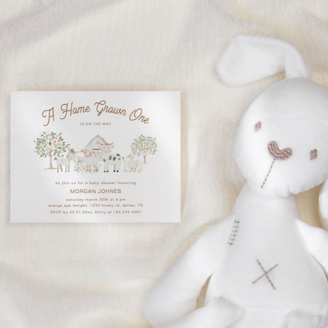 Invitación Baby Shower personalizado de crecimiento casero (Subido por el creador)