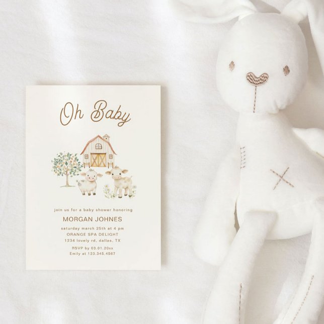 Invitación Baby Shower personalizado de crecimiento casero (Subido por el creador)
