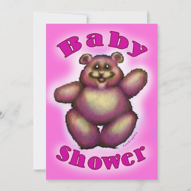 Invitación Baby Shower Pink (Anverso)