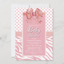 Baby Shower Pink Bow