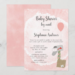 Invitación Baby Shower por correo para chica