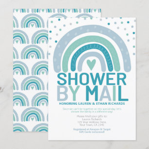 Invitación Baby Shower por correo Rainbow